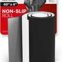 X-Protector Rubber Roll 40 x 4 inches - Black Non Slip Pad - Universal Anti Skid Pads - Self-Adhesive Rubber Grips - Premium Rubber Feet for Keyboard, Appliances, and Other Small Things!