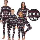 Rocky Christmas Reindeer Thermal Underwear - Pajamas Sets For Full Family (Men, Women, Boys & Girls) Matching Merry Xmas PJs (Small)