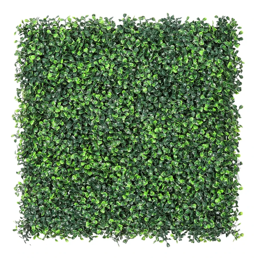 Sunnyglade 12 Pieces 20"x 20" Artificial Boxwood Panels Topiary Hedge Plant, Privacy Hedge Screen Sun Protected Suitable for Outdoor, Indoor, Garden, Fence, Backyard and Decor (12PCS)