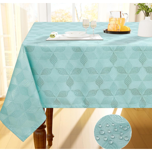 Smiry Rectangle Thanksgiving Tablecloth, 52x70 Inch Fall Waterproof Damask Table Cloth, Autumn Leaves Fabric Jacquard Table Covers for Harvest Parties, and Holiday Dinner, Turquoise
Smiry Rectangle Thanksgiving Tablecloth 52x70 in Fall Waterproof Damask Table Cloth Autumn
