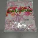 PRETTYGARDEN Women Summer Boho Maxi Dresses 2025 V Neck Puff Short Sleeve A-Line Flowy Tiered Floral Wedding Guest Dress (M)