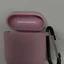 Compatible with AirPods Case Cover Silicone Protective Skin for Airpods Case 2&1 (2 Pack) Sand Pink/Blue