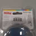 2 x Nuby Teethe-EEZ Baby Teether with Soothing Bristles & Travel Case - Silicone Teether for Babies - 3+ Months - Aqua