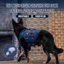 OneTigris Tactical Dog Harness for Dogs, Mesh Design Service Dog Vest Breathable Military Dogs Molle Vests with Handles, Harness for Walking Hiking Training (Blue, S)