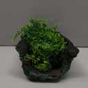 kathson Reptile Rock Hideout Cave,Tortoise Hide Caves,Resin Hides Shelter,Reptile Green Plant Decoration Habitat Decor Terrarium Accessories for Lizards Bearded Dragon Gecko Turtles Spiders