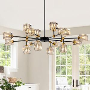 Crystal Sputnik Chandelier with 16-Light Modern Light Fixtures