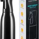 Hula Home Spray Bottle for Hair (20oz/590ml) - Continuous Ultra Fine Mist Sprayer  For Hairstyling, Cleaning, Salons, Plants, Essential Oil & More - Black (19.9 Ounces)