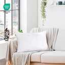 ROYALE LINENS 12 x 20 Pillow Insert - Down Alternative Throw Pillows Insert - Rectangle Pillow Pack of 1 White - Bed & Couch Pillows - Inner Cushion for Bed, Cushion for Living Room - Shams Stuffer