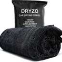 DRYZO Microfiber Towel for Drying Cars - 24"x36" Jumbo Size, 1200 GSM Ultra-Thick, Scratch-Free & Super Absorbent, Zero-Lint Cloth for Car, Truck & SUV Pro Detailing - Dries Entire Vehicle in One Pass