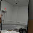 BONEWEI 30x36 inch Bathroom Mirror,Black Rectangle Mirror,Wall Mounted Bathroom Frame Vanity Mirror with Round Corner for Bedroom Living Room, Entryway Hangs Horizontal or Vertical