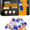10 Pair Corded Reusable Ear Plugs for Shooting Range Ear Protection for Gun Range - Hunting Ear Plugs for Construction Firearm Ear Protection Shooting Gun Hearing Protection Earplugs Corded
