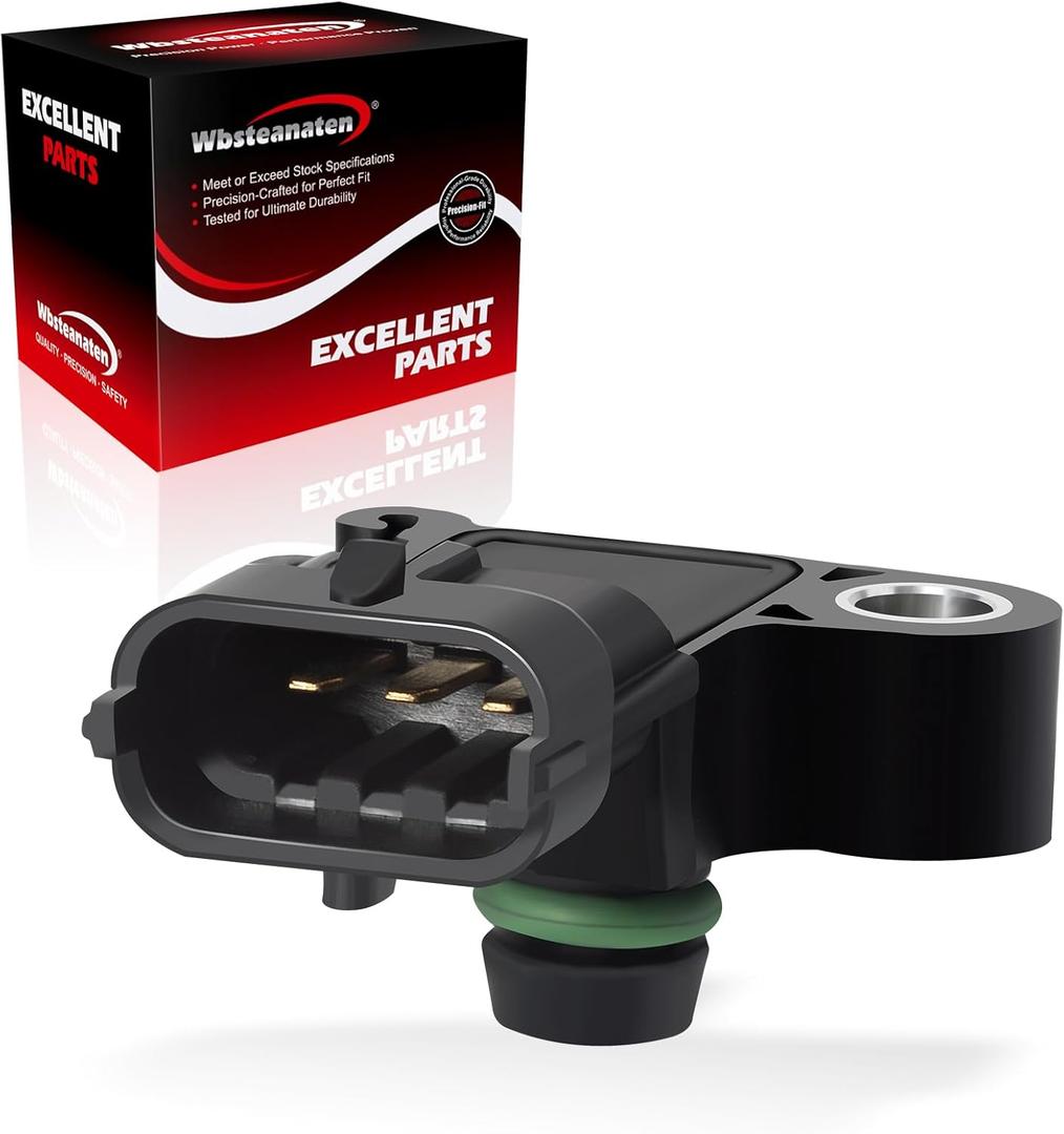 MAP Sensor Manifold Absolute Pressure: 55573248 12591290 Compatible with Chevrolet 2014-20 Silverado 1500 V8 5.3L Tahoe Suburban,93192107 1235060 Fit 2011-16 Cruze 1.8L Malibu Equinox 2.4L,See Fitment