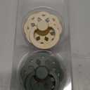 BIBS Pacifiers - Boheme Collection | BPA-Free Round Nipple | Nautral Rubber Latex | Made in Denmark | Set of 2 Ivory/Sage Color Premium Soothers | Size 0-6 Months. Size 1