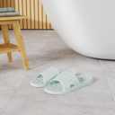 Shower Shoes Quick Dry Non-Slip Bathroom Slippers for Men Women Dorm Home Slides (6.5-7.5 Women/5.5-6.5 Men, Blue)