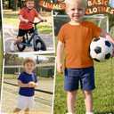 YooAurvox 3 Pack Toddler Boys T Shirts 18M-5T, 3-Color, 3T