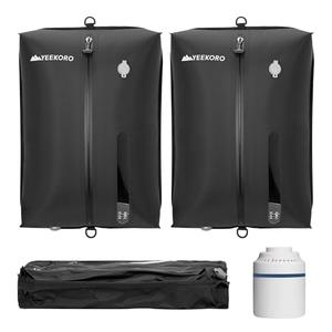 YEEKORO Vacuum Bag for Travel, Professional IPX8 Waterproof Reusable Vacuum Compression Bags for Travel Suitcases, Durable Space Saver Bag(2 PACK,With Pump)