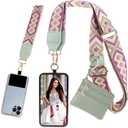 Phone Strap With Zippered Pouch, Universal Lanyard Crossbody Wrist Strap With Wallet, Adjustable