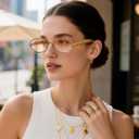 Dollger Retro Oval Sunglasses for Women Men Vintage Trendy 90s Gold Metal Frame Sun Glasses UV400 Protection Champagne Shades