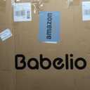 Babelio 29-48" Extra Wide Baby Gate with Adjustable Cat Door, Easy Install Pressure/ Hardware Mounted Dog Gates for The House, Auto Close Pet Gate for Stairs, Easy Walk Thru, Black