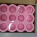 Baby Food Storage 12 x 1.5OZ Silicone Freezer Tray with Lid, Food Grade Silicone Containers for Purees & Vegetables Pink