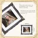 Lineshading 2 Pcs Black 11x14 Vintage Frame Vintage Ornate Picture Frames for 11x14 or 8x10 Pictures with White Mat for Home Wall Hanging Decor or Tabletop Display (Classic Style)