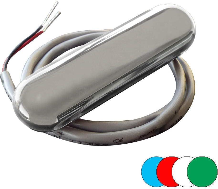 Shadow Caster LED Lighting Courtesy Light w/2' Lead Wire - 316 SS Cover - RGB Multi-Color - 4-Pack