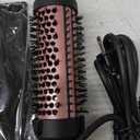 Infrared Bounce Brush, Heated Thermal Round Brush with Negative Ion Technology, 10 Heat Settings for Blowout Look with Hair Care Oil, Straightening & Curling, Suitable for All Hair Types, Black