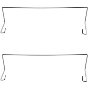 RLECS 2PCS Computer CPU Cooler 9cm Fan Fixing Clip Buckle Stainless Steel Circlip Wire Hook Up Hook Fan Buckle Fan Hook Fixing Bracket