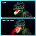 Electric Walking Dinosaur Toys for Kids - Small Tyrannosaurus with Detachable Tail Simulated Flame and Realistic Sounds, Best Dino Gifts for Boys & Girls 3-5 5-7