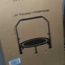 40"/48" Foldable Mini Trampoline Load 330lbs, Portable Exercise Rebounder with Durable Bungee Band, Fitness Trampoline for Adults and Kids