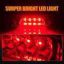 Third 3rd Brake Light LED for 1997-2001 Jeep Cherokee, High Mount Rear Brake Lights Assembly for 97-01 Jeep Cherokee, Waterproof Center Cab Lamp Stop Light (Red)
