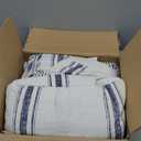 Lush Decor Farmhouse Stripe Reversible Cotton Quilt Queen Size 3 Piece Set Full/Queen Navy - Farmhouse Bedding Set Queen Quilt - Striped Bedding