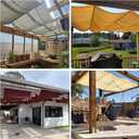 Patio 3'W x 12'L Waterproof Pergola Shade Cover Retractable Canopy Replacement, Outdoor Pergolas Fabric Covers for Patio, Sun Shades Cloth with Slide-On Wire Cable for Deck Gazebo Backyard, Light Grey