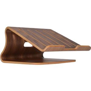 Wooden Laptop Stand,Laptop Holder Stand,Laptop Stand Wooden,Wood Laptop Stand for Desk,Compatible with Most Laptops Heat Dissipation Shelf(Walnut)