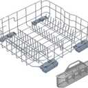 UPGRADED WD28X34744 WD28X26099 WD28X28918 WD28X22659 GDF510PSM0SS Dishwasher Lower Rack Compatible with GE Dishwasher Rack Parts WD28X34744 GDF510PSD1SS GE Dishwasher Rack Replacement Part with Wheel