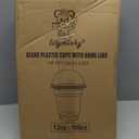 95 Pcs Lilymicky Clear Plastic With Dome Lids 12oz 