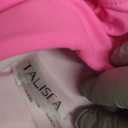 Plus Size Bikini Top Only - Women Swim Bra Lace Up Swimsuit Top V Neck Bathing Suit Tops for Large Bust Swimwear 2025 (Pink) 18W