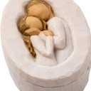 Willow Tree Embrace, Sculpted Hand-Painted Keepsake Box & Willow Tree Promise, Sculpted Hand-Painted Figure