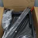 SONGMICS Dresser for Bedroom, Chest of Drawers, Steel, MDF, 4 Non-Woven Fabric Drawers, Storage Organizer Unit, Closet, Entryway, Rustic Brown and Ink Black LGS314B02S