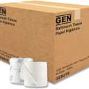 GEN 218 Standard Bath Tissue, 1-Ply, 1000 Sheets (Case of 96 Rolls)