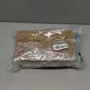 VinneGenzz Macrame Boho Storage Basket with Lid Organza Gift Bags Decorative Wood Beads Bohemian Jewelry Box Bin Handmade Woven Natural Cotton Desk Makeup Organizer Shelf Container (Khaki, Small)