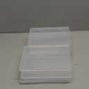 Small Plastic Containers with Lids 6 Packs, 7.2''  4.6''  1.3'' Small Plastic Boxes Rectangular, Crayon Boxes Craft Box Containers for Craft Supplies Bead