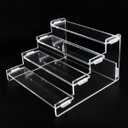 Clear Display Risers Stand, 4 Tier Display Stand, Acrylic Riser, Perfume Organiser, Jewelry Display Riser, Perfume Acrylics Stand, Acrylic Stands for Displays, Perfume Pop Figures Candy Jewelry