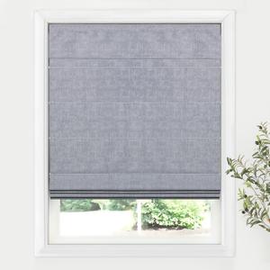 LazBlinds Cordless Roman Shades for Windows, Blackout Room Darkening Thermal Insulated Window Blinds, Lightweight Fabric Blinds for Indoor Windows, 36" W x 60" H, Grey