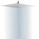 High Pressuer Square Rain Shower Head, Ultra Thin, SUS304 Stainless Steel, Universal Any Decorative Style, All Metal Rainfall Shower Head, Brushed Gold, 2.5 Gpm, 12 inch