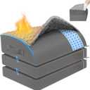 Foot Rest Under Desk for Office Use, Gel Memory Foam Foot Stool with 3 Adjustable Heights and Feet Warm Pocket for Back, Hip, Legs Discomfort Relief, Ergonomic Footrest for Office Chair & Gaming Chair (Gray)