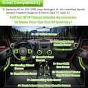 E-cowlboy 18 PCS Full Set Interior Decoration Trim Kit Steering Wheel Center Console Door Handle Air Conditioning Vent Cup Holder Gear Cover Trim for Jeep Wrangler JK JKU 2011-2018 4-Door (Green)