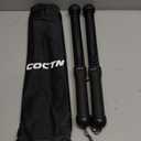 Weighted Ropeless Battle Ropes, Heavy Duty Portable Cordless Battle Ropes for Home Gym with Poster, Workout Exercise Rope for Strength Building, HIIT and Low-Impact Aerobic Training for Men & Women (1.61lb-Black)