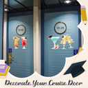 2 x Konohan 4 Pcs 2026 Graduation Cocktail Cruise Door Decorations Graduation Magnetic Car Magnets Book Academic Cap Diploma Drink Magnets Cruise Must Haves for Carnival Stateroom Door Refrigerator
