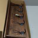 HBCY Creations Rustic Brown Solid Wood Wall Mounted Coat Rack with Shelf, 5 Hooks, 24" Long - Kitchen, Mudroom, Entryway, Bathroom - Includes Mounting Hardware, Coat Hanger, Dog Leash Hooks